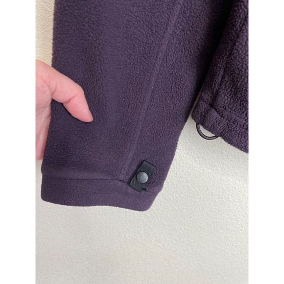 The North Face Small Khumbu Sweater Purple Fleece Zip Up Mock Neck Long Sleeve - Picture 7 of 13